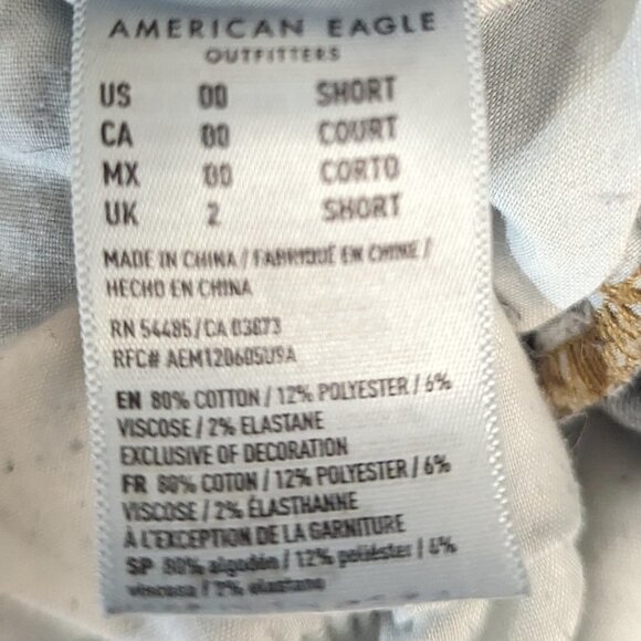 American Eagle Next Level Curvy Patched High-Waisted Jegging 00 - Picture 4 of 7
